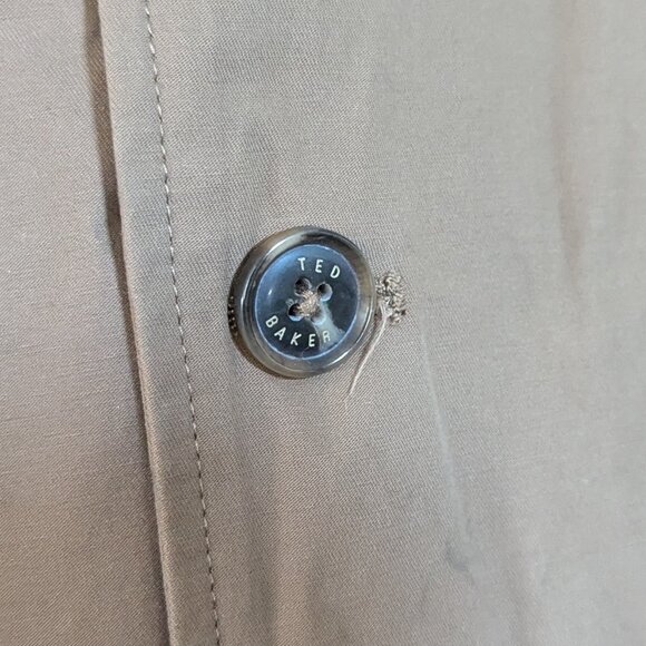Ted Baker London Men's Chicago Layered Cotton Jacket in Tan 4/L - Picture 16 of 16